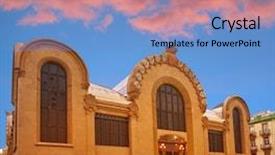  Presentation with market - Slide set enhanced with destination marketing - tarragona mercado publico central market background and a teal colored foreground