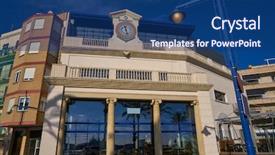  Presentation with fish - Presentation design consisting of destination marketing - tarragona posit de pescadors fish background and a ocean colored foreground