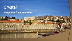  Presentation with europe history - Theme featuring destinationsin europe the city boast background and a  colored foreground