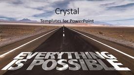  Presentation with everything - Slide deck featuring destiny - everything is possible written background and a light gray colored foreground