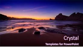  Presentation with atlantic - PPT layouts having destiny - view of the sunset background and a wine colored foreground