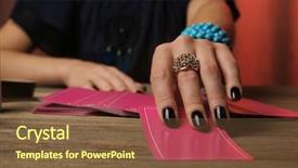  Presentation with fortune teller - Cool new slide deck with destiny - witch - fortune teller reading backdrop and a tawny brown colored foreground