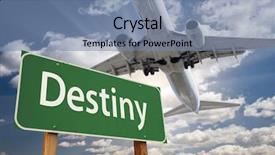  Presentation with blue green - Audience pleasing presentation design consisting of destiny green road sign backdrop and a seafoam green colored foreground