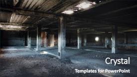  Presentation with old building britain gif - Amazing presentation theme having destroying home - interior of an old abandoned backdrop and a dark gray colored foreground