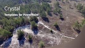  Presentation with soil destruction - Cool new theme with destruction-of-a-thin-layer backdrop and a dark gray colored foreground