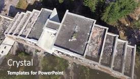  Presentation with summer camp - Slides enhanced with destruction-of-the-remnants background and a gray colored foreground