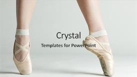  Presentation with jesus washing disciples feet - Theme consisting of detail of ballet dancer''s feet background and a light gray colored foreground