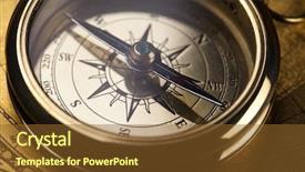  Presentation with compass map - Amazing presentation theme having education doodles against portrait of cute little girl in classroom backdrop and a gray colored foreground