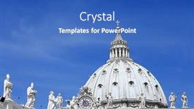  Presentation with buildings - Slides enhanced with detail-from-buildings-in-piazza background and a teal colored foreground