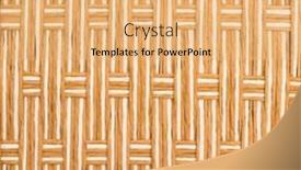  Presentation with weaving - PPT theme featuring detail-hand-craft-of-weaving background and a coral colored foreground