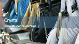  Presentation with recycle bags - Slide set with nice photo of colorful eye shadow background and a gray colored foreground