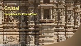  Presentation with jain temple - Theme consisting of detail-intricate-exterior-architecture background and a  colored foreground