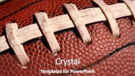  Presentation with grunge american football field - Beautiful presentation design featuring detail of a american football backdrop and a tawny brown colored foreground