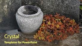  Presentation with decoration - Audience pleasing theme consisting of depresi - detail of a grave decoration backdrop and a tawny brown colored foreground