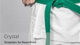  Presentation with martial arts - Presentation with detail-of-a-martial-arts background and a light gray colored foreground