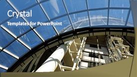  Presentation with modern building - Beautiful presentation design featuring this tokyo tower taken down temple near shiba park backdrop and a wine colored foreground