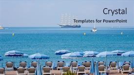  Presentation with area - Cool new slide set with detail of a relaxing area backdrop and a light blue colored foreground