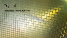  Presentation with wafer - Presentation with detail-of-a-silicon-wafer background and a violet colored foreground