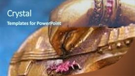  Presentation with hindu - PPT theme consisting of detail of a statue of saraswati hindu tradition background and a ocean colored foreground