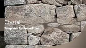  Presentation with stone masonry - Presentation design with detail-of-a-traditional-dry background and a gray colored foreground