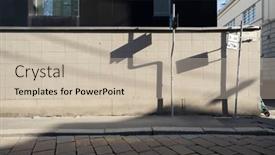  Presentation with of smart city connections - Theme enhanced with detail-of-a-wall background and a soft green colored foreground