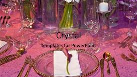  Presentation with pink wedding - Amazing slide deck having detail of a wedding dinner backdrop and a coral colored foreground