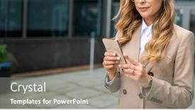  Presentation with anonymous - Slides consisting of detail-of-a-woman-using background and a gray colored foreground