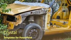  Presentation with suspension - Cool new theme with detail-of-a-wrecked-car backdrop and a tawny brown colored foreground