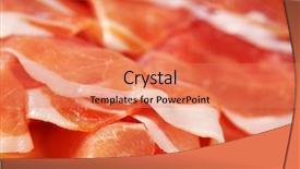  Presentation with nike air jordan - Theme enhanced with detail of air dried ham background and a  colored foreground