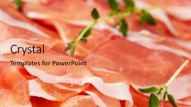  Presentation with air compressor motor - Amazing PPT layouts having detail of air dried ham backdrop and a  colored foreground