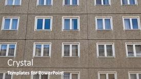  Presentation with apartment - Theme with detail-of-an-old-apartment and a gray colored foreground