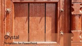  Presentation with taj mahal - Slides with detail of ancient wooden door background and a coral colored foreground