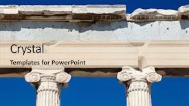  Presentation with greek - Beautiful PPT theme featuring beautiful colorful ceramics oriental bazaar tunisia africa backdrop and a gray colored foreground