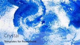  Presentation with artistic - Amazing slide set having detail-of-artistic-abstract-oil backdrop and a light blue colored foreground