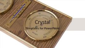  Presentation with hot thermometer - Audience pleasing slides consisting of detail of barometer with thermometer backdrop and a coral colored foreground