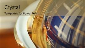  Presentation with stone - Amazing presentation theme having detail of beautiful stone globe backdrop and a coral colored foreground