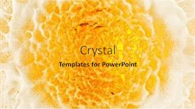  Presentation with drink beverages - PPT theme enhanced with detail-of-beer-beverages-surface background and a gold colored foreground