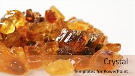  Presentation with sugar - Cool new PPT layouts with detail of brown rock sugar backdrop and a gold colored foreground