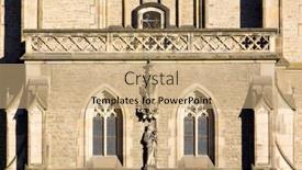  Presentation with kutna hora - Presentation theme having detail of cathedral of st barbara kutna hora czech republic background and a coral colored foreground