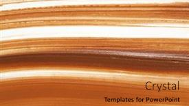  Presentation with spread - Beautiful slide set featuring detail-of-chocolate-spread-daub backdrop and a gold colored foreground