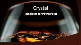  Presentation with glass - Presentation theme consisting of detail-of-cognac-in-glass background and a black colored foreground