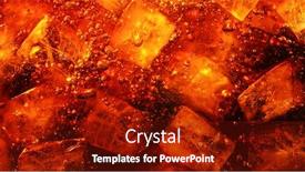  Presentation with drink beverages - PPT theme with detail-of-cola-drink background and a tawny brown colored foreground