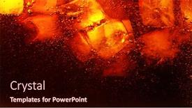  Presentation with drink beverages - Colorful slide set enhanced with detail-of-cola-drink backdrop and a wine colored foreground