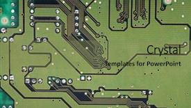  Presentation with circuit board - Theme consisting of fresh organic produce at the local farmers market background and a coral colored foreground.