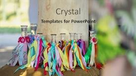  Presentation with czech republic - Theme featuring detail-of-folk-decoration and a mint green colored foreground