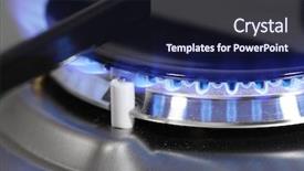  Presentation with blue gas flame - Beautiful presentation featuring detail of gas burner backdrop and a wine colored foreground