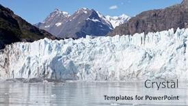  Presentation with glacier - Slides enhanced with glacier in glacier bay alaska background and a lemonade colored foreground