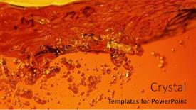  Presentation with alcoholic - Beautiful slides featuring detail-of-golden-alcoholic-drink backdrop and a gold colored foreground