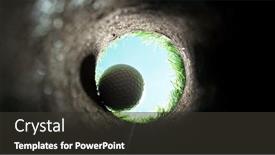  Presentation with goal ball - Slides with detail-of-golf-ball-view background and a dark gray colored foreground