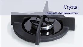  Presentation with gas - Amazing presentation design having detail of hob gas burner backdrop and a lemonade colored foreground